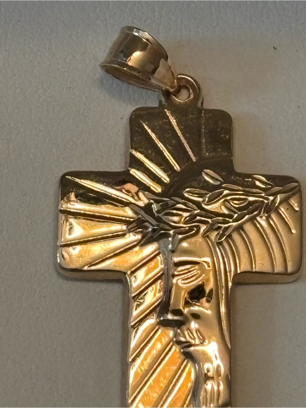 Gold Cross Pendant - Picture 2 of 7